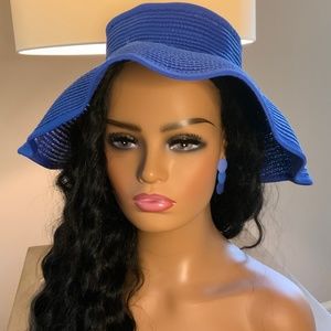 Blue Wave Set-Hat & Earrings